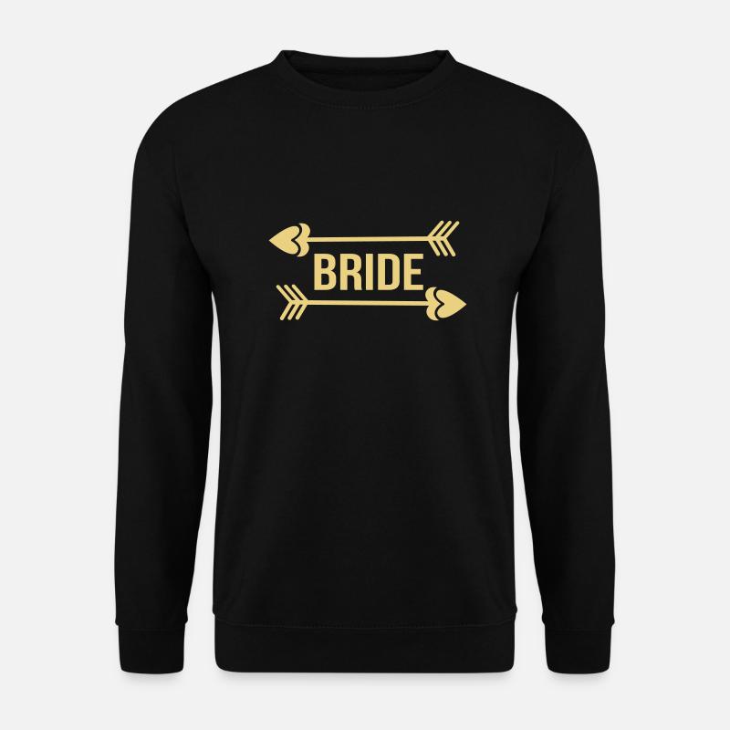 bride_arrow_heart - Unisex Pullover - Schwarz