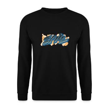 emil graffiti vorname - Unisex Pullover - Schwarz - Vorne - Alina (178cm) & Michal (187cm)