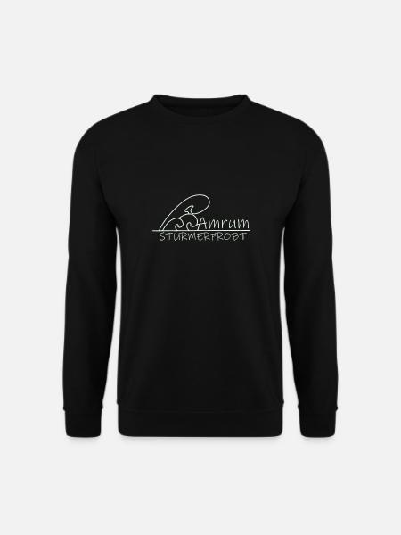 Amrum - Sturmerprobt, weiß - Unisex Pullover - Schwarz