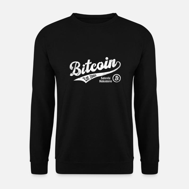 Bitcoin Vintage Trader BTC Krypto Blockchain - Unisex Pullover - Schwarz