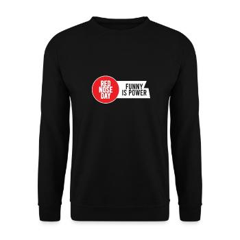 RED NOSE DAY - Unisex Sweatshirt - black - Front - Alina (178cm) & Michal (187cm)