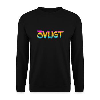 sms chat language fortifications english three 3 three - Unisex Sweatshirt - black - Front - Alina (178cm) & Michal (187cm)