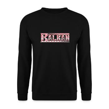 Exyu Balkan Rock Bosnien Kroatien Serbien - Unisex Pullover - Schwarz - Vorne - Alina (178cm) & Michal (187cm)