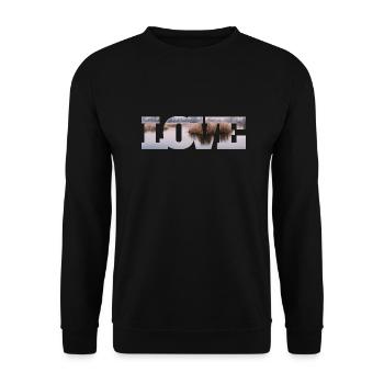 Nature in a love Wonderful views - Unisex Sweatshirt - black - Front - Alina (178cm) & Michal (187cm)