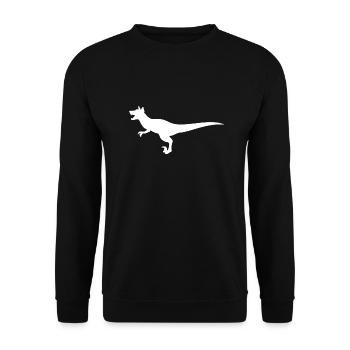 Malinois Belgian Shepherd Mechelaar Dog - Unisex Sweatshirt - black - Front - Alina (178cm) & Michal (187cm)