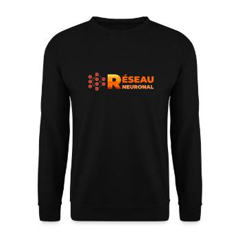 Réseau neuronal - Sweat-shirt Unisexe - noir - Devant - Alina (178cm) & Michal (187cm)