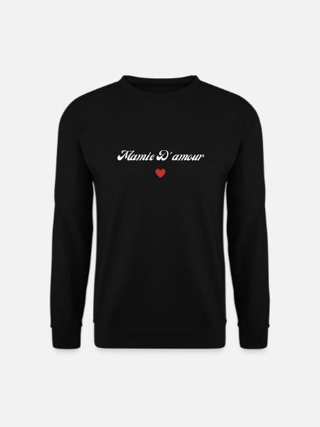 mamie d'amour - Sweat-shirt Unisexe - noir