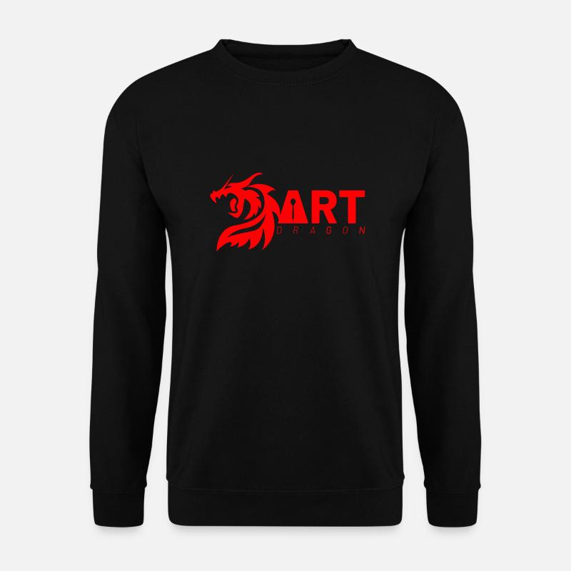 Dart Dragon - Unisex Pullover - Schwarz