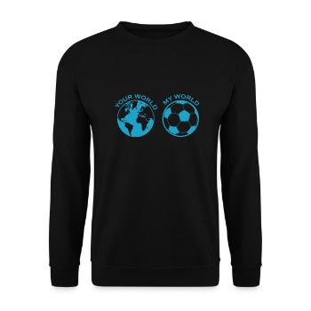 Fußball Soccer - Unisex Sweatshirt - black - Front - Alina (178cm) & Michal (187cm)
