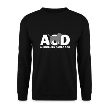 Dog Hund - Unisex Sweatshirt - black - Front - Alina (178cm) & Michal (187cm)