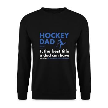 Définition de papa sportif Hockey - Sweat-shirt Unisexe - noir - Devant - Alina (178cm) & Michal (187cm)
