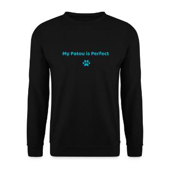 My Patou is Perfect - Sweat-shirt Unisexe - noir - Devant - Alina (178cm) & Michal (187cm)