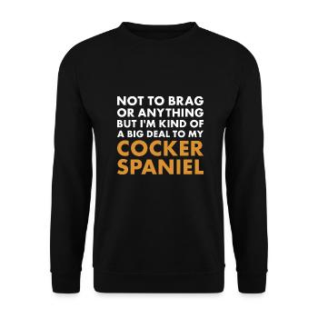 Chien Je suis un gros problème pour mon Corgi - Sweat-shirt Unisexe - noir - Devant - Alina (178cm) & Michal (187cm)