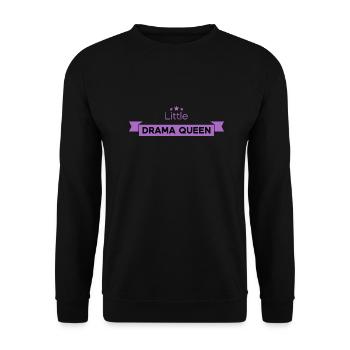 Little Drama Queen - Unisex Pullover - Schwarz - Vorne - Alina (178cm) & Michal (187cm)