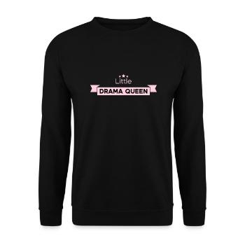 Little Drama Queen - Unisex Pullover - Schwarz - Vorne - Alina (178cm) & Michal (187cm)