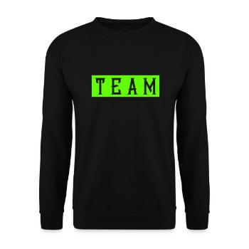 équipe - Sweat-shirt Unisexe - noir - Devant - Alina (178cm) & Michal (187cm)