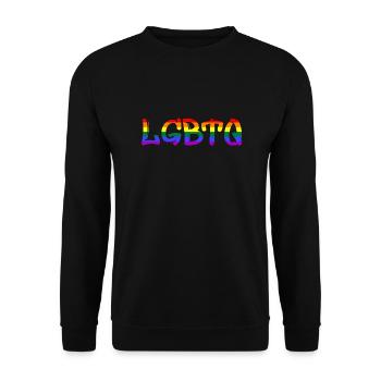 LGBTQ - Unisex Pullover - Schwarz - Vorne - Alina (178cm) & Michal (187cm)
