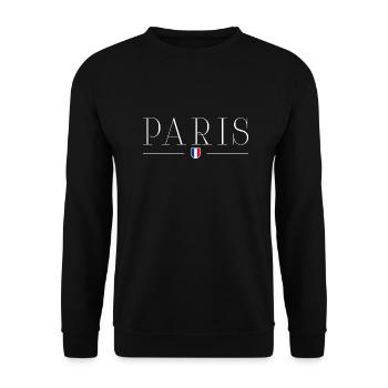 I Love Paris T-Shirt - City of Love - Sweat-shirt Unisexe - noir - Devant - Alina (178cm) & Michal (187cm)