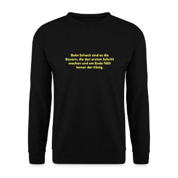 Funny Farmer Farmer Sayings - Unisex Sweatshirt - black - Front - Alina (178cm) & Michal (187cm)