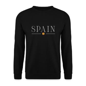 Spain Passion T-Shirt - Unisex Sweatshirt - black - Front - Alina (178cm) & Michal (187cm)