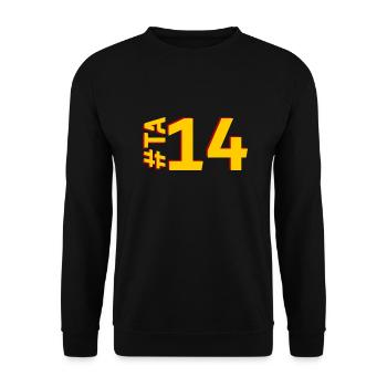 TA14-KARTON - Unisex Pullover - Schwarz - Vorne - Alina (178cm) & Michal (187cm)