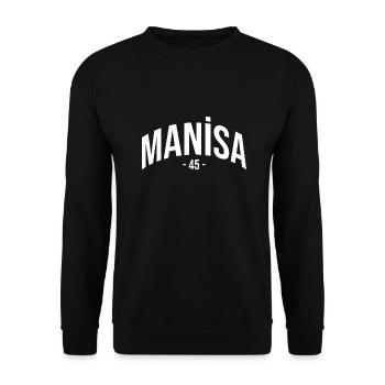 Manisa 45 Türkei Turkiye Geschenk Urlaub TR Türk - Unisex Pullover - Schwarz - Vorne - Alina (178cm) & Michal (187cm)
