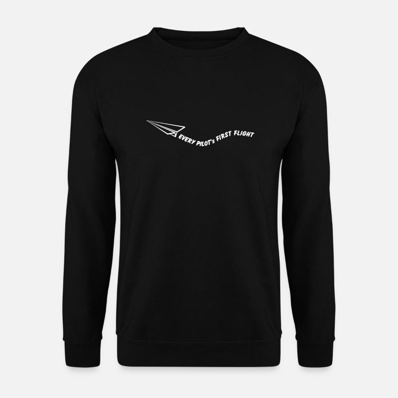 Every pilot's first flight - Unisex Sweatshirt - black