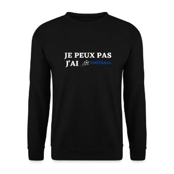 Football - Fußball - Fútbol - Calcio - Foot - Cool - Unisex Pullover - Schwarz - Vorne - Alina (178cm) & Michal (187cm)