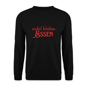 Rester stable Alimentation - Sweat-shirt Unisexe - noir - Devant - Alina (178cm) & Michal (187cm)