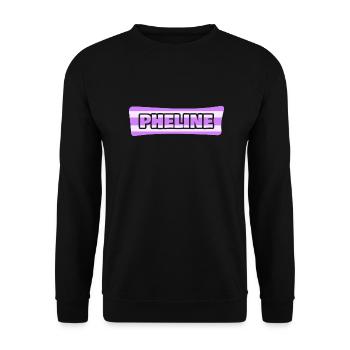 Pheline als Hochzeit - Unisex Pullover - Schwarz - Vorne - Alina (178cm) & Michal (187cm)
