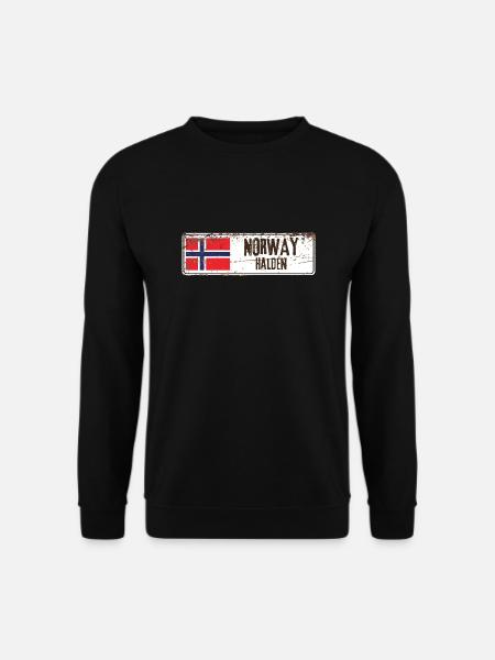 Halden Norway Flag - Unisex Sweatshirt - black