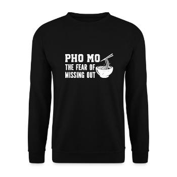 Funny Pho Vietnamese Soup Pho - Unisex Sweatshirt - black - Front - Alina (178cm) & Michal (187cm)