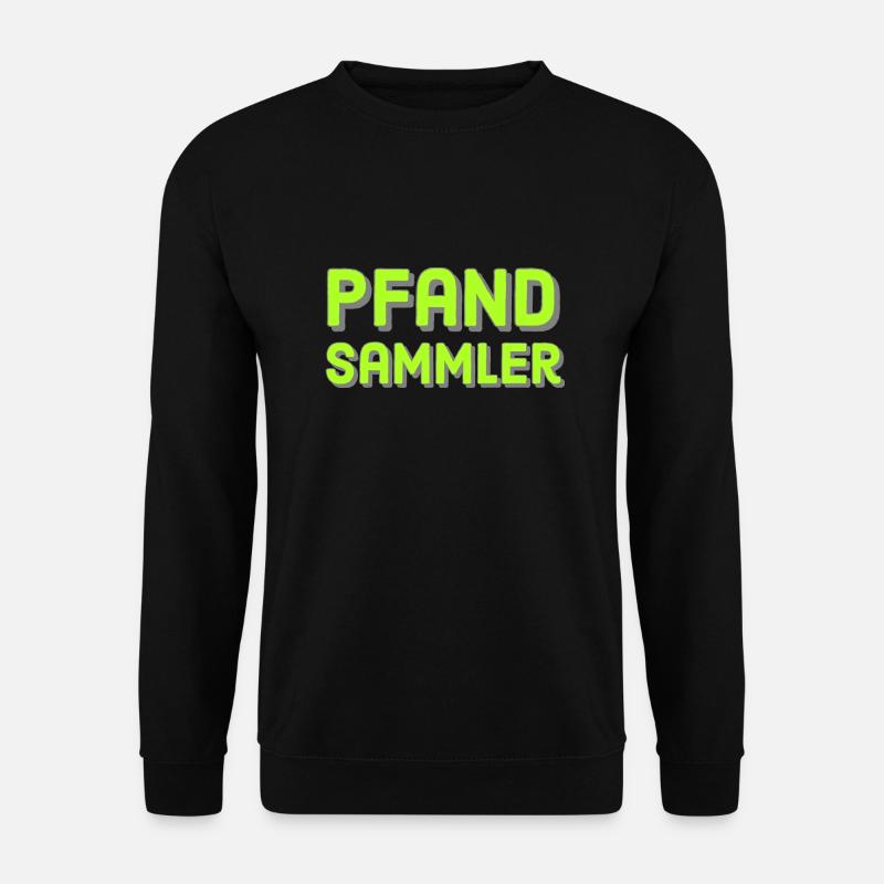 Pfandsammler - Unisex Pullover - Schwarz