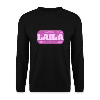 Health Laila - Unisex Sweatshirt - black - Front - Alina (178cm) & Michal (187cm)