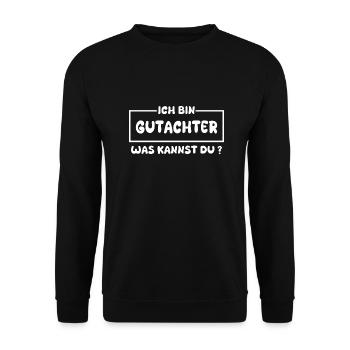 L’expert en tant que profession - Sweat-shirt Unisexe - noir - Devant - Alina (178cm) & Michal (187cm)
