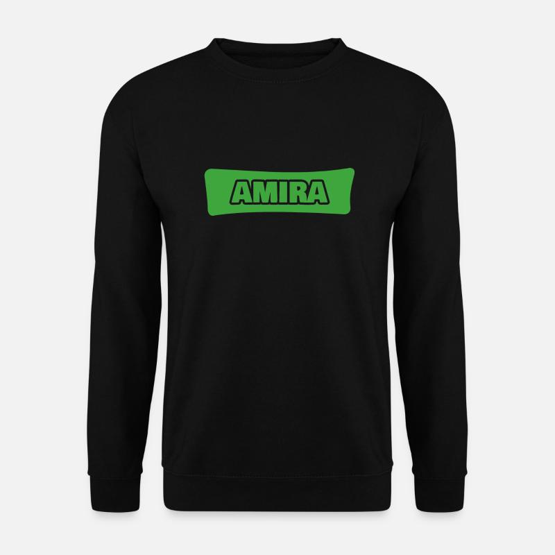 Amira als Geburt - Unisex Pullover - Schwarz