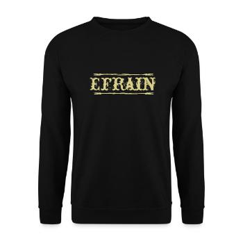 Efrain Golden Text Nom Badge - Sweat-shirt Unisexe - noir - Devant - Alina (178cm) & Michal (187cm)