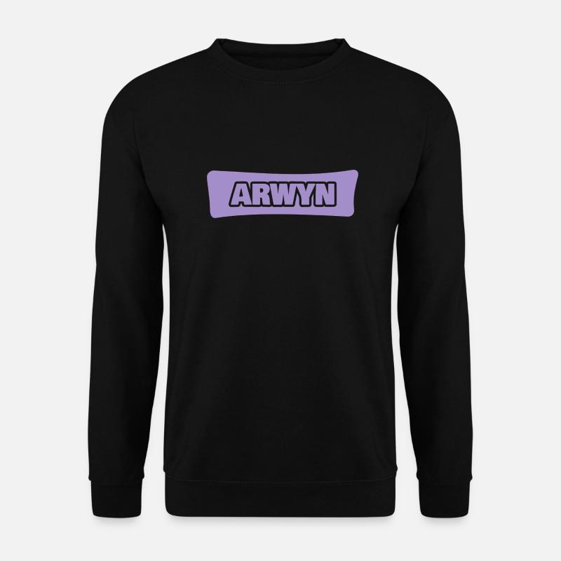 Vorname Arwyn - Unisex Pullover - Schwarz