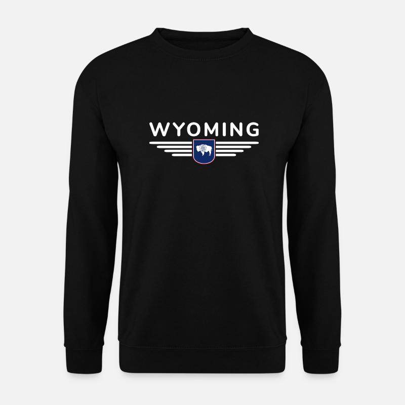 Wyoming Fan Shirt – Wild & Frei - Unisex Pullover - Schwarz