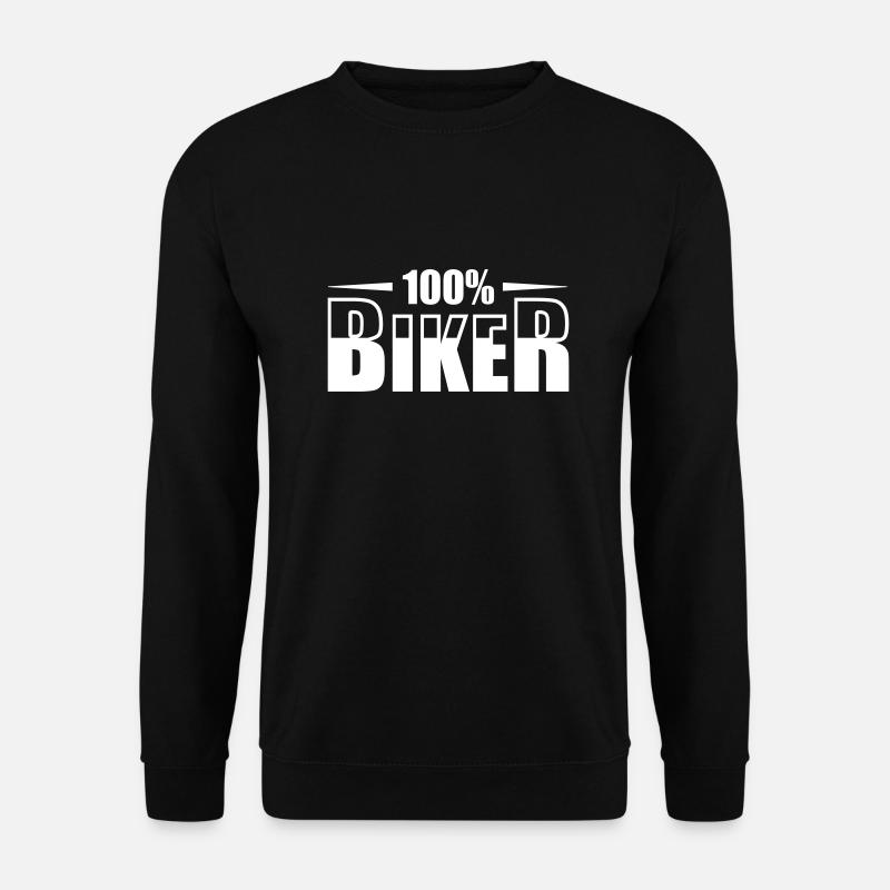 Biker Motorcyclist - Unisex Sweatshirt - black