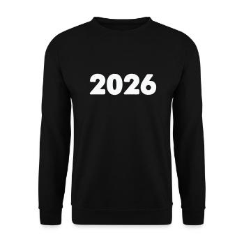 2026 - Unisex Pullover - Schwarz - Vorne - Alina (178cm) & Michal (187cm)
