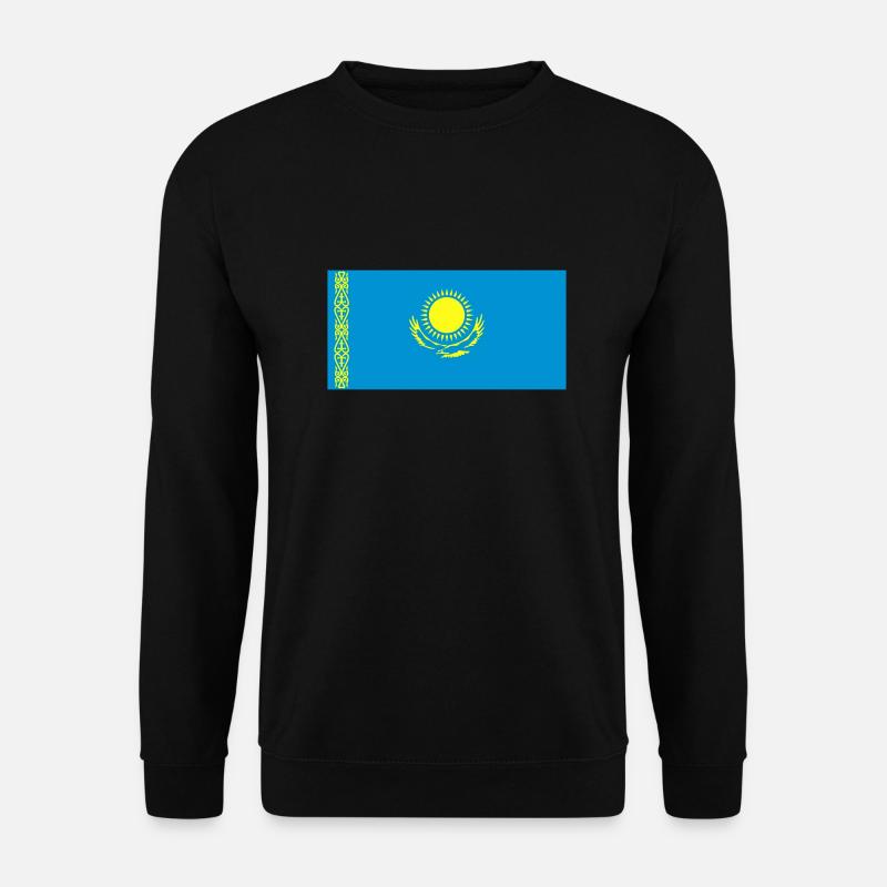 kazakstan flag - Unisex Pullover - Schwarz