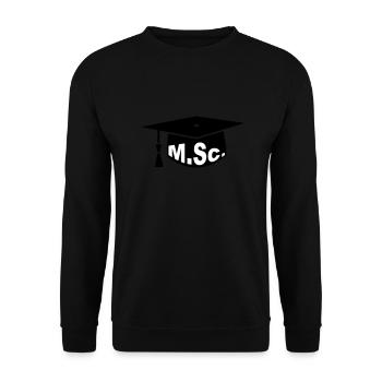 Graduation Party - PhD - Gift - Unisex Sweatshirt - black - Front - Alina (178cm) & Michal (187cm)