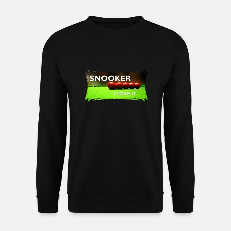 SNOOKER - I LOVE IT - Unisex Sweatshirt - black