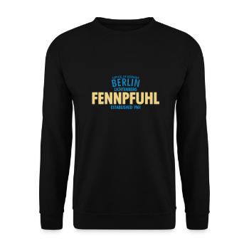 Capitol Of Germany Berlin - Fennpfuhl - Unisex Pullover - Schwarz - Vorne - Alina (178cm) & Michal (187cm)