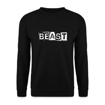 Beast - Unisex Sweatshirt - black - Front - Alina (178cm) & Michal (187cm)