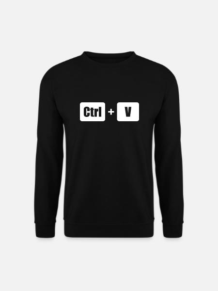 Ctrl C Ctrl V Vater Sohn Eltern Kind Partnerlook - Unisex Pullover - Schwarz