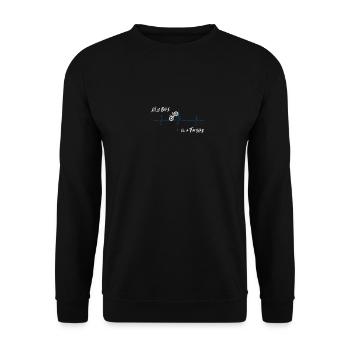 Fatbike Bike Mountainbike Fahrrad MTB Radfahrer - Unisex Pullover - Schwarz - Vorne - Alina (178cm) & Michal (187cm)