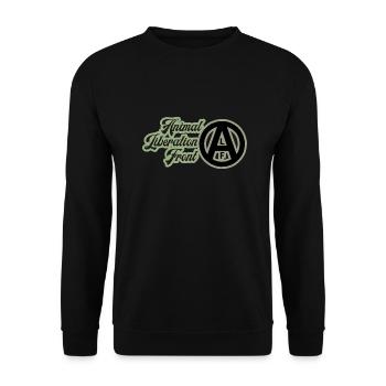 FRONT ANIMAL DE LIBÉRATION ALF - Sweat-shirt Unisexe - noir - Devant - Alina (178cm) & Michal (187cm)