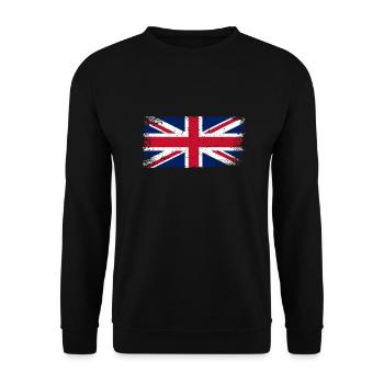 Great Britain Flag - Unisex Sweatshirt - black - Front - Alina (178cm) & Michal (187cm)